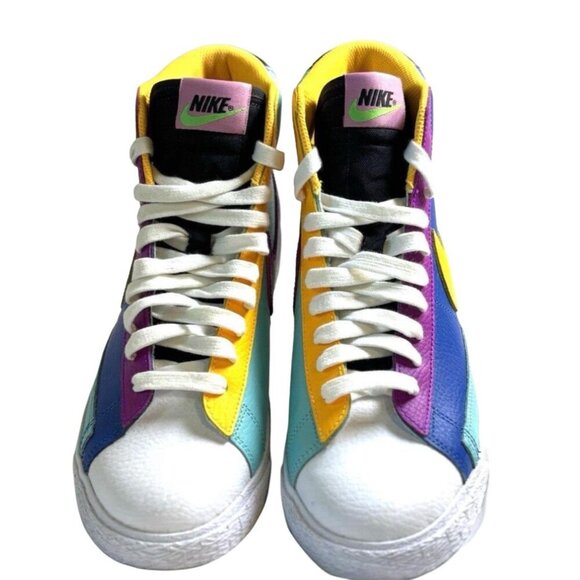 Nike Blazer Mid Battle Blue Multicolor CZ9441-400, Youth Size 7Y, Colorful - Picture 4 of 6